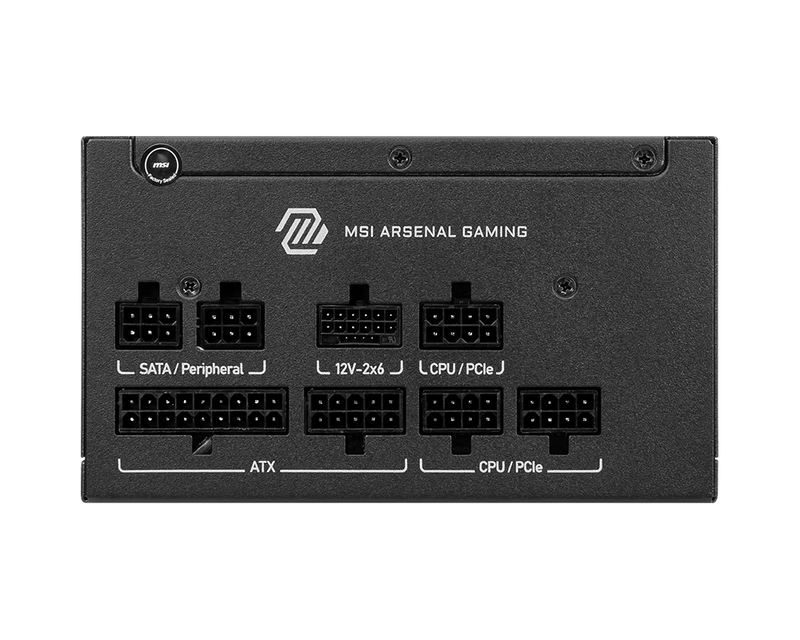 MSI MAG A750GLS PCIe5 750W 80 Plus Gold Fully Modular ATX Power Supply