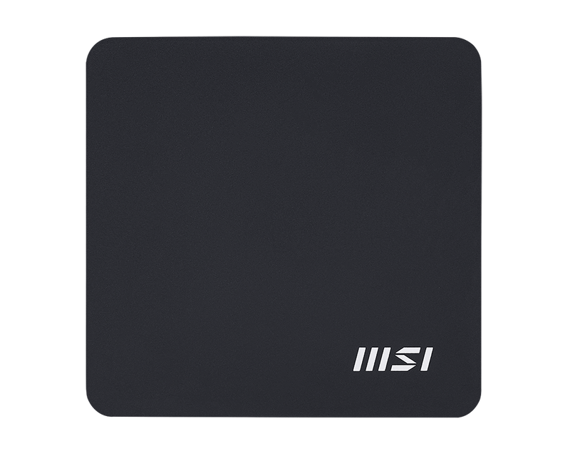MSI Cubi NUC AI Barebone Mini PC top view, compact desktop design