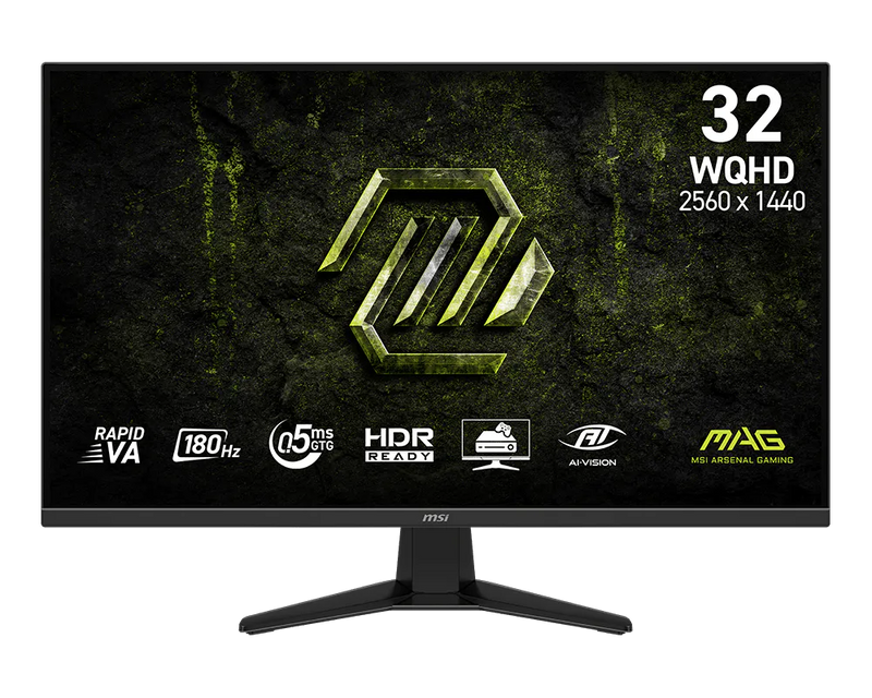 MSI MAG 325QF E18V 32in VA WQHD 0.5ms 180Hz Gaming Monitor Black