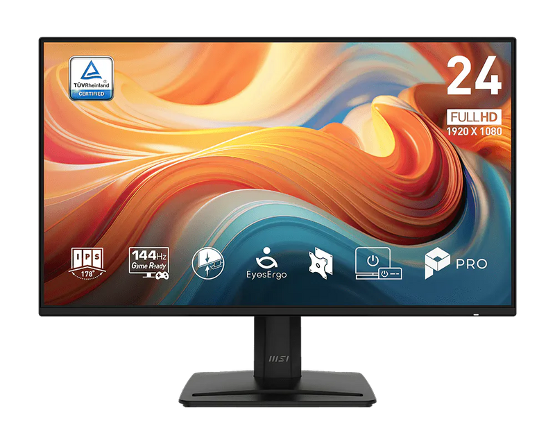 MSI PRO MP242 E14A 23.8in IPS FHD 1ms 144Hz Monitor Adaptive Sync HDMI DP Speakers