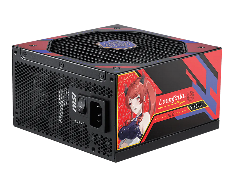 MSI MAG A850GLS MLG Edition 850W ATX Power Supply 80 Plus Gold Efficiency