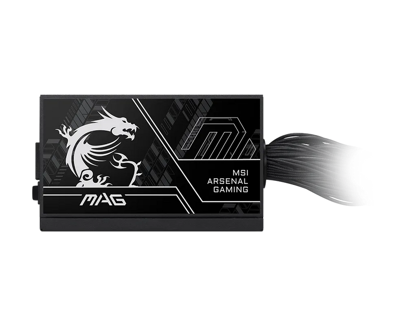MSI MAG A750BN PCIe5 III 750W 80 Plus Bronze ATX Power Supply Non Modular PSU