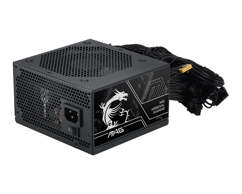 MSI MAG A750BN PCIe5 III 750W 80 Plus Bronze ATX Power Supply Non Modular PSU