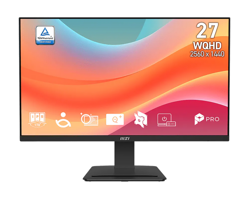 MSI PRO MP273Q E7 27in IPS QHD 1ms 75Hz Monitor Adaptive Sync HDMI DP