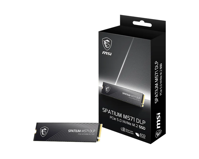 MSI SPATIUM M571 DLP 4TB PCIe 5.0 NVMe M.2 SSD 14500MB/s Gaming Storage