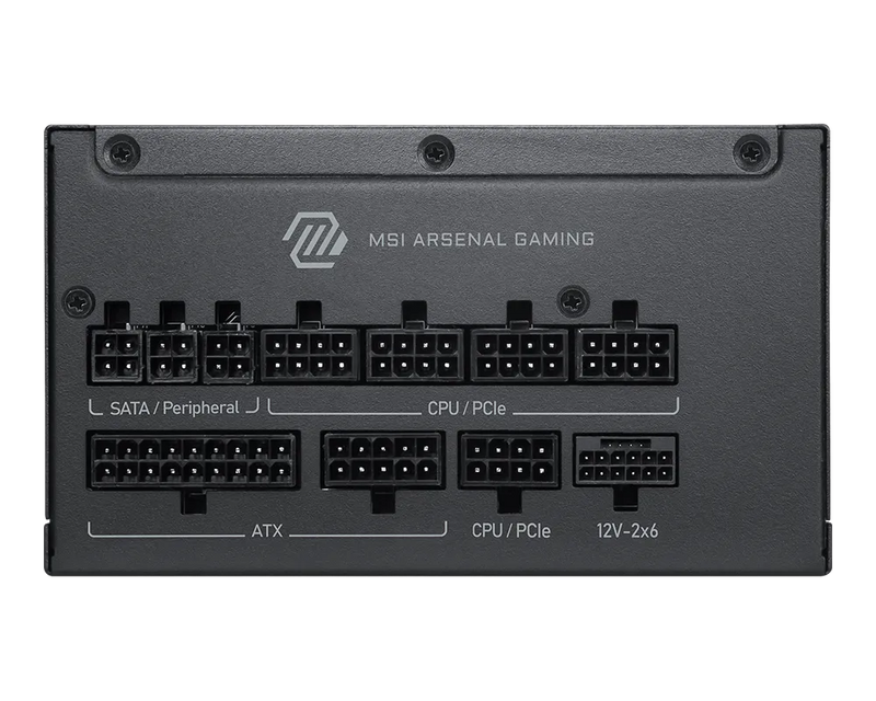 MSI MAG A1000PLS 1000W 80 Plus Platinum Fully Modular ATX 3.1 PCIe 5.1 Power Supply