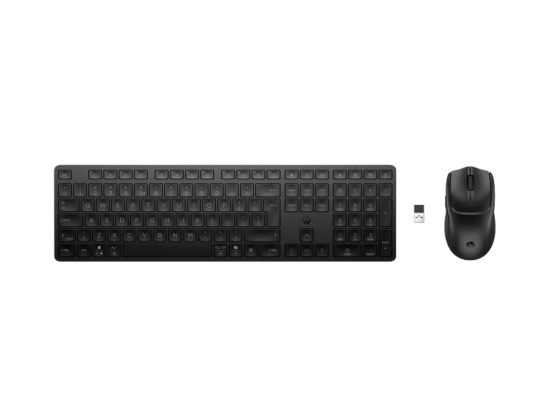 HP 495C Multi-Device Dual-Mode Keyboard Mouse Combo USB 2.4GHz Wireless BE1Q0UT