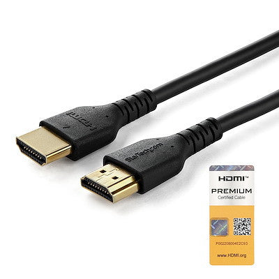 StarTech 4.9ft (1.5m) Premium Certified HDMI 2.0 Cable