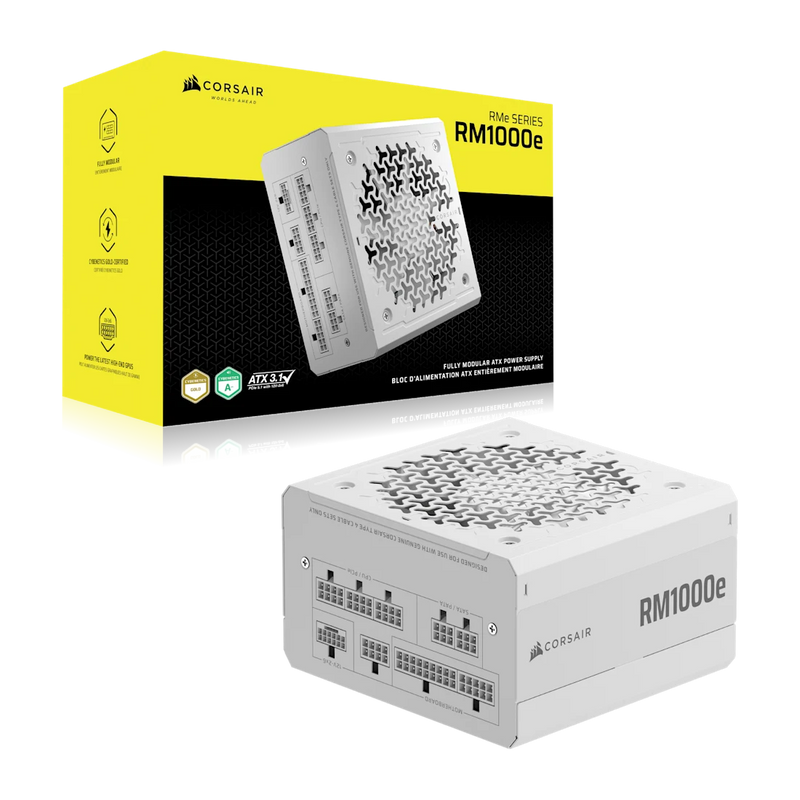 Corsair RM1000e White 1000W Fully Modular ATX Power Supply Gold