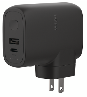 BELKIN HYBRID WALL CHARGER 25W + POWER BANK 5K + TRAVEL ADAPTER KIT - BPZ003BT1MBK-B6