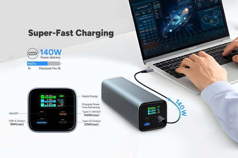 mbeat Gorilla Power 27000mAh USB-C PD 140W Power Bank