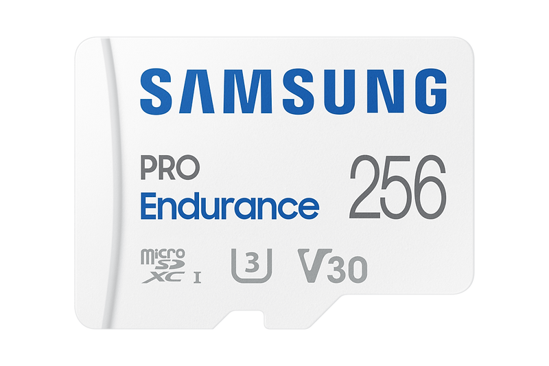 Samsung PRO Endurance 256GB microSDXC UHS-I U3 V30 Memory Card with Adapter