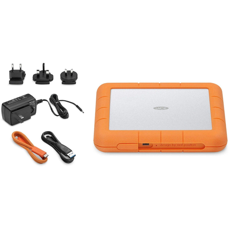 LaCie Rugged Raid Shuttle 2.5" 4FT Drop Resistant 8TB (2X4TB Raid 1/0); USB-C