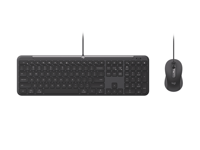 Logitech MK620 Wired Keyboard Mouse Combo USB-C Graphite 920-013351