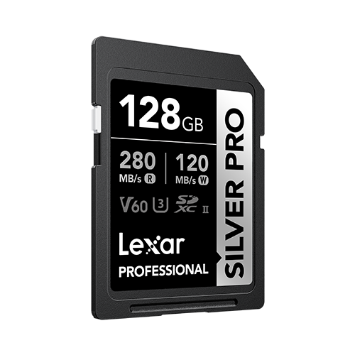 128GB Professional SILVER PRO SDX UHS-II Card - 1