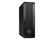 HP desktop computer tower on a white background