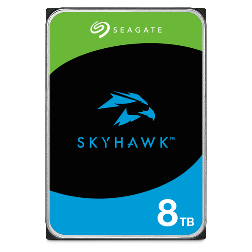 SEAGATE SKYHAWK SURVEILLANCE INTERNAL 3.5" SATA DRIVE, 8TB, 6GB/S, 5400RPM, 3YR WTY