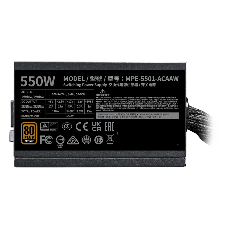 MWE Bronze 550 V3 power suppy - 3