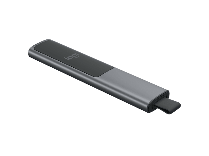LOGITECH SPOTLIGHT WIRELESS PRESENTATION REMOTE,2.4GHZ USB RECEIVER,BT,SLATE,30M RANGE-1YR-910-004863