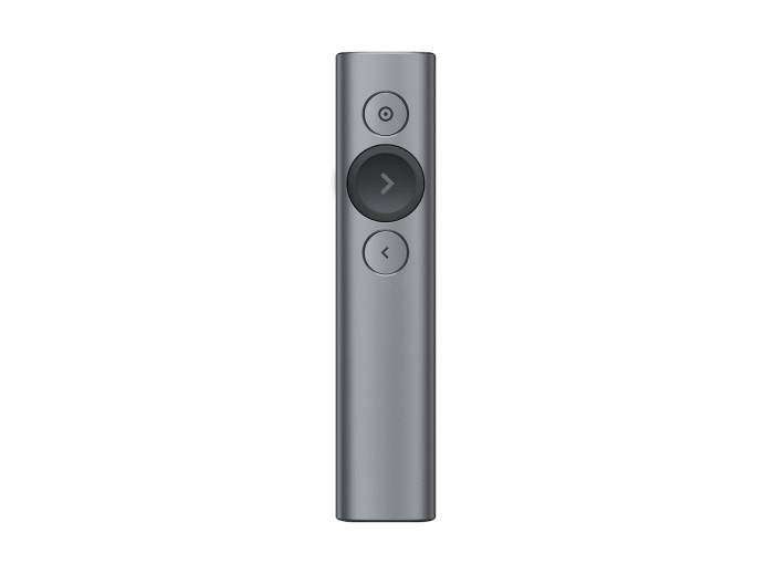 LOGITECH SPOTLIGHT WIRELESS PRESENTATION REMOTE,2.4GHZ USB RECEIVER,BT,SLATE,30M RANGE-1YR-910-004863