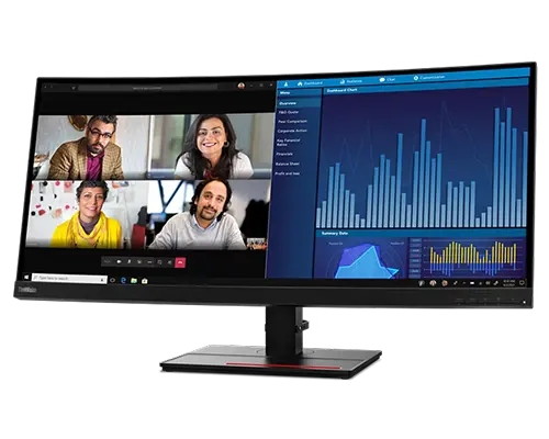 LENOVO P34W-20 34.14" WLED IPS CURVE WQHD (21:9), HDMI(2), DP, USBC, USB, LAN, H/ADJ, 3YR - 63F2RAR3AU