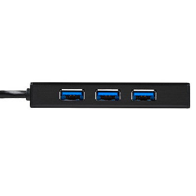 STARTECH 3 PORT USB 3.0 HUB, W/ GBE, PORTABLE 2YR - ST3300GU3B