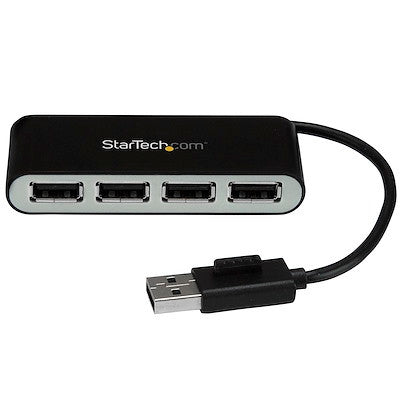 STARTECH 4 PORT USB2.0 HUB, MINI, INBUILT CABLE, 2YR - ST4200MINI2