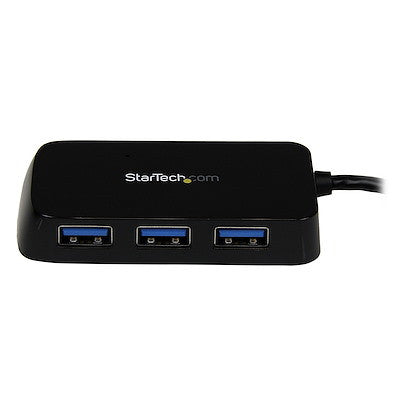STARTECH 4 PORT USB 3.0 HUB, PORTABLE, 2YR - ST4300MINU3B