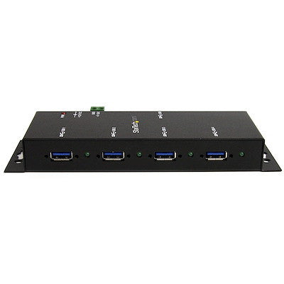 STARTECH 4 PORT USB 3.0 HUB, INDUSTRIAL, METAL, ESD PROTECTION, MOUNT, 2YR - ST4300USBM