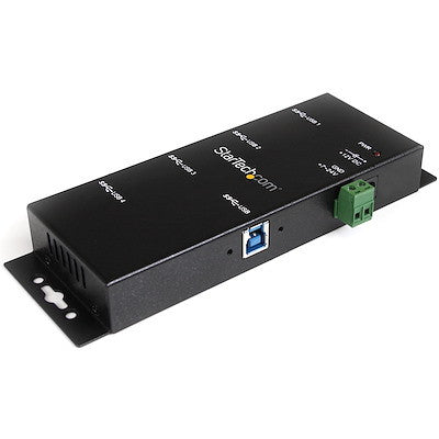 STARTECH 4 PORT USB 3.0 HUB, INDUSTRIAL, METAL, ESD PROTECTION, MOUNT, 2YR - ST4300USBM