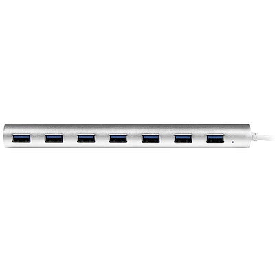 StarTech 7 Port USB 3.0 Hub 5Gbps Portable Rugged USB-A Hub with Power Supply