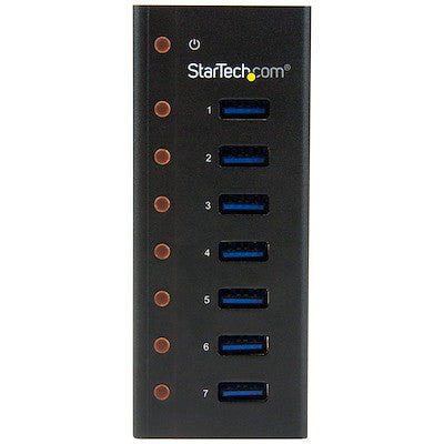 STARTECH 7 PORT USB 3.0 HUB, METAL, MOUNT, 2YR - ST7300U3M