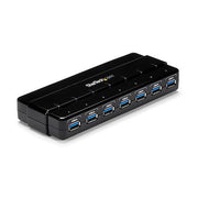 The StarTech 7 Port SuperSpeed USB 3.0 Hub w/ Adapter