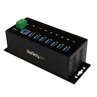 STARTECH 7 PORT USB 3.0 HUB, INDUSTRIAL, METAL, ESD & SURGE PROTECTION, MOUNT, 2YR - ST7300USBME
