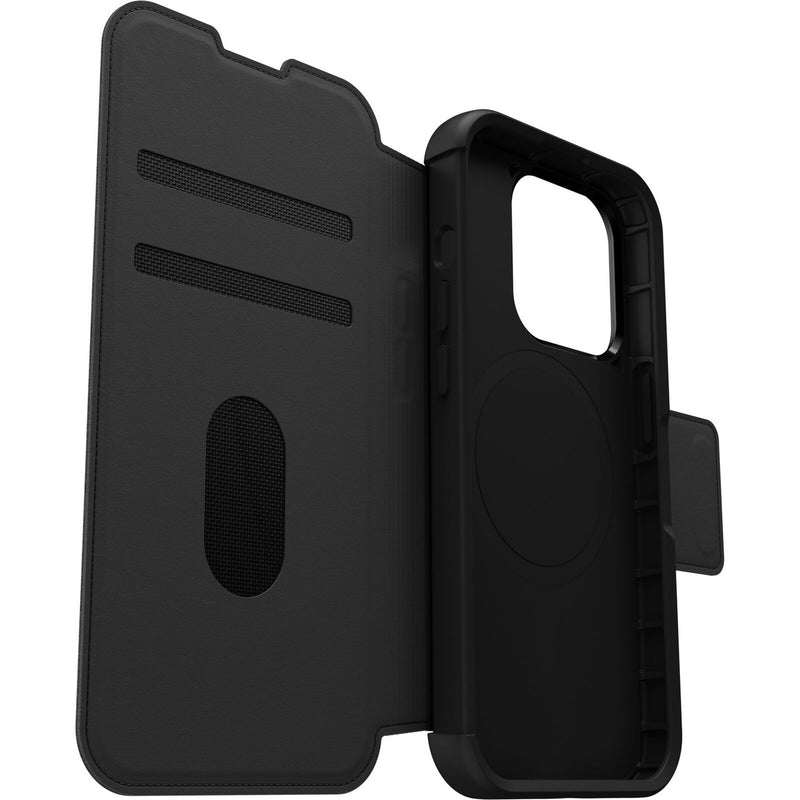 OtterBox Strada MagSafe Apple iPhone 15 Pro (6.1') Case Shadow (Black) - (77-93560)