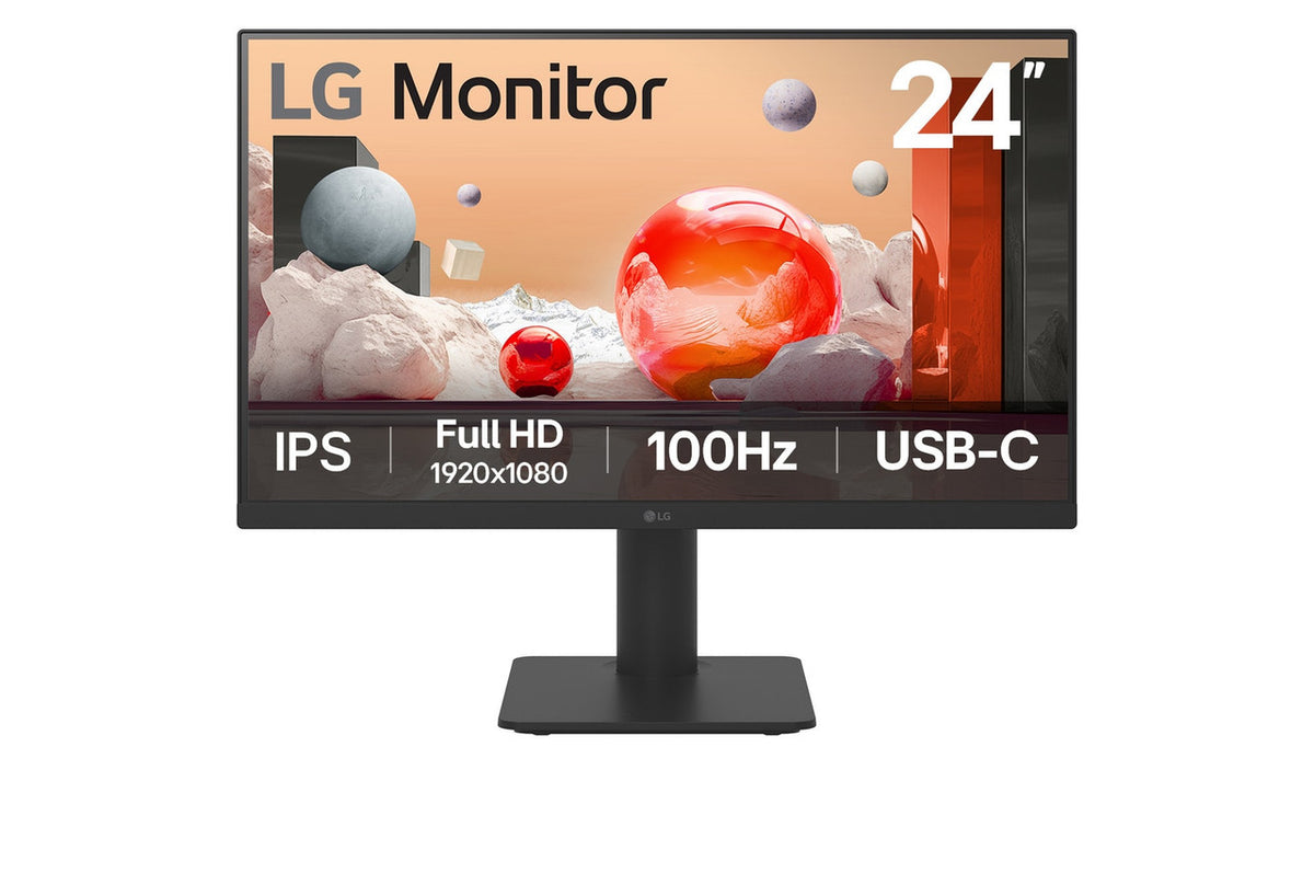 LG 23.8 inch FHD IPS MONITOR, 5MS,100HZ, HDMI 1.4, USB-C, 3Y — Madnics