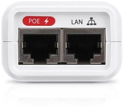 Ubiquiti 24 V DC PoE Adapter, Surge and Clamping Protection, Maximum Surge Discharge, AC Cable with Earth Ground, White, 2Yr Warr