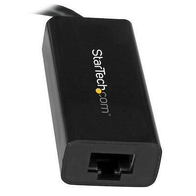STARTECH USB-C 3.0 TO GbE ADAPTER, TB3 COMPATIBLE, 20CM, BLACK, 2YR - US1GC30B