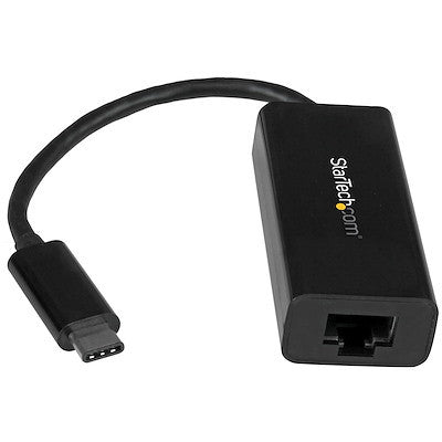 STARTECH USB-C 3.0 TO GbE ADAPTER, TB3 COMPATIBLE, 20CM, BLACK, 2YR - US1GC30B