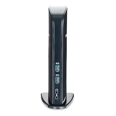 STARTECH Dual Monitor USB 3.0 Laptop Docking Station with HDMI & DVI/VGA, 6x USB-A Hub, GbE, Audio, Universal Type-A Dock