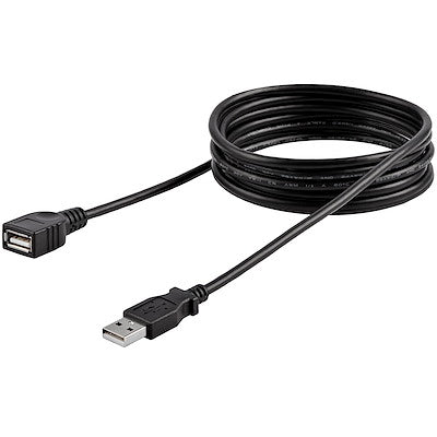 StarTech 6ft USB 2.0 Extension Cable A Male to A Female Black