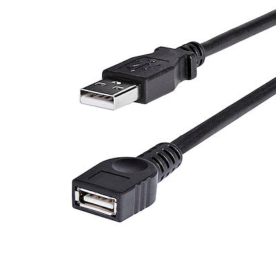 StarTech 6ft USB 2.0 Extension Cable A Male to A Female Black
