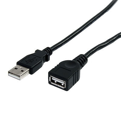 StarTech 3ft USB 2.0 Extension Cable A Male to A Female Black