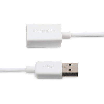 StarTech 1m USB 2.0 Extension Cable A Male to A Female White