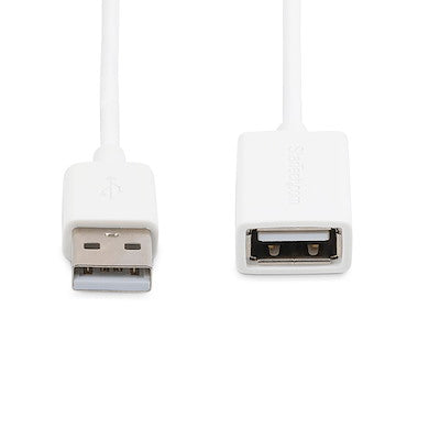 StarTech 1m USB 2.0 Extension Cable A Male to A Female White