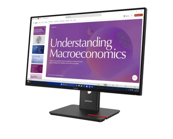 Natural Low Blue Light Technology on Lenovo T24D-40 Monitor vs Conventional Blue Filter