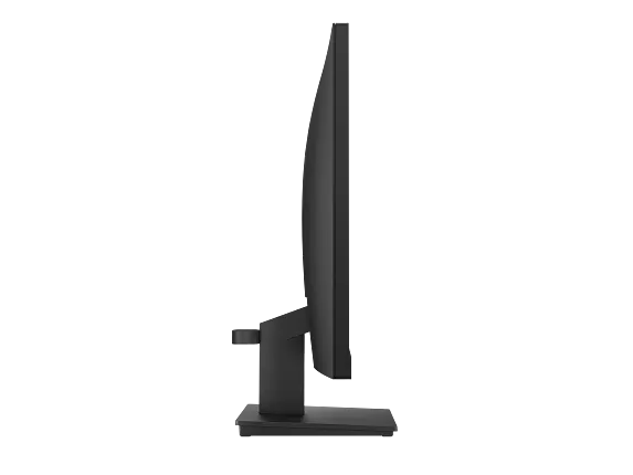 Profile view of the left side of the HP Series 3 PRO black Monitor