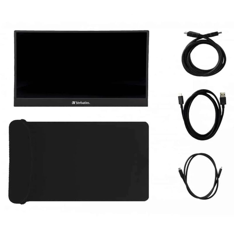 Verbatim 49590 PM-14 14" FHD Portable Monitor 1920x1080 - 60Hz HDMI - USB-C for