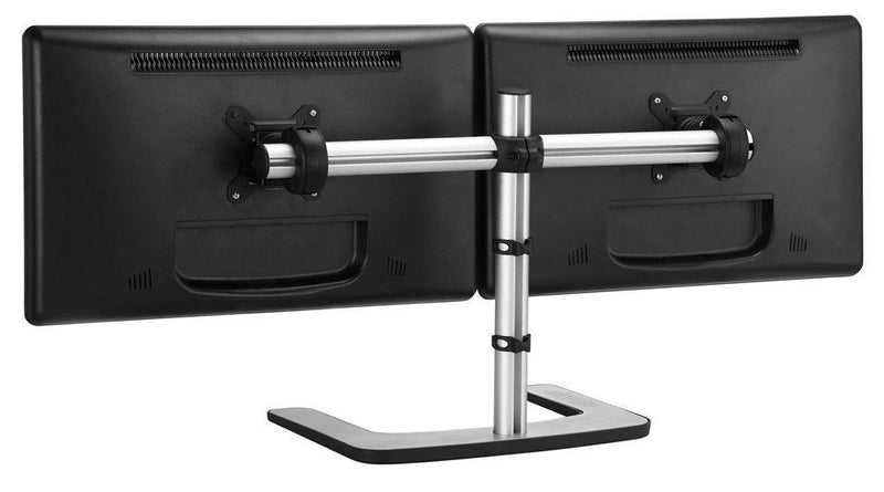 ATDEC DUAL MONITOR DESK STAND, UP TO 32" & 12KG, VESA UP TO 100x100, HORIZONTAL,10 YR WTY - VFS-DH