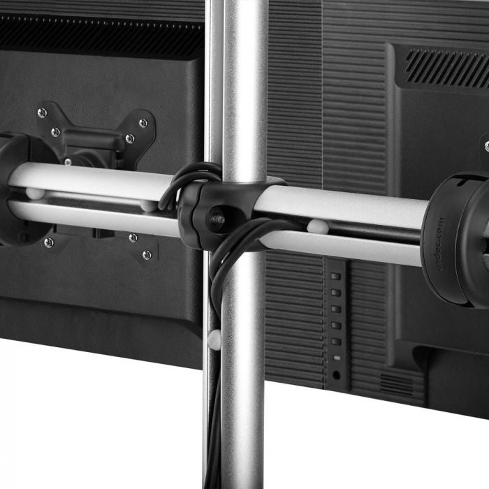 ATDEC DUAL MONITOR DESK STAND, UP TO 32" & 12KG, VESA UP TO 100x100, HORIZONTAL,10 YR WTY - VFS-DH